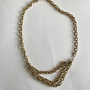 Gold tone chain belt